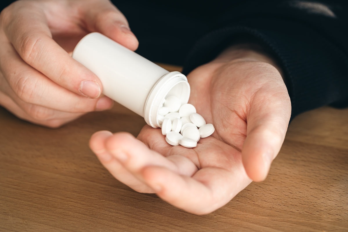 Example of oral minoxidil or finasteride hair loss treatment tablets.